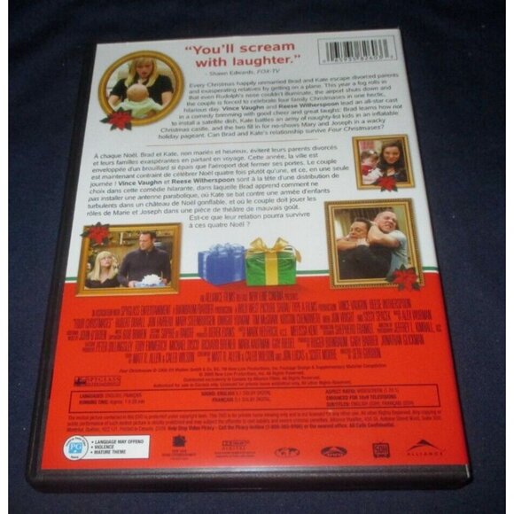 Four Christmases (DVD, 2012, Canadian) w/ slipcover - Picture 5 of 5